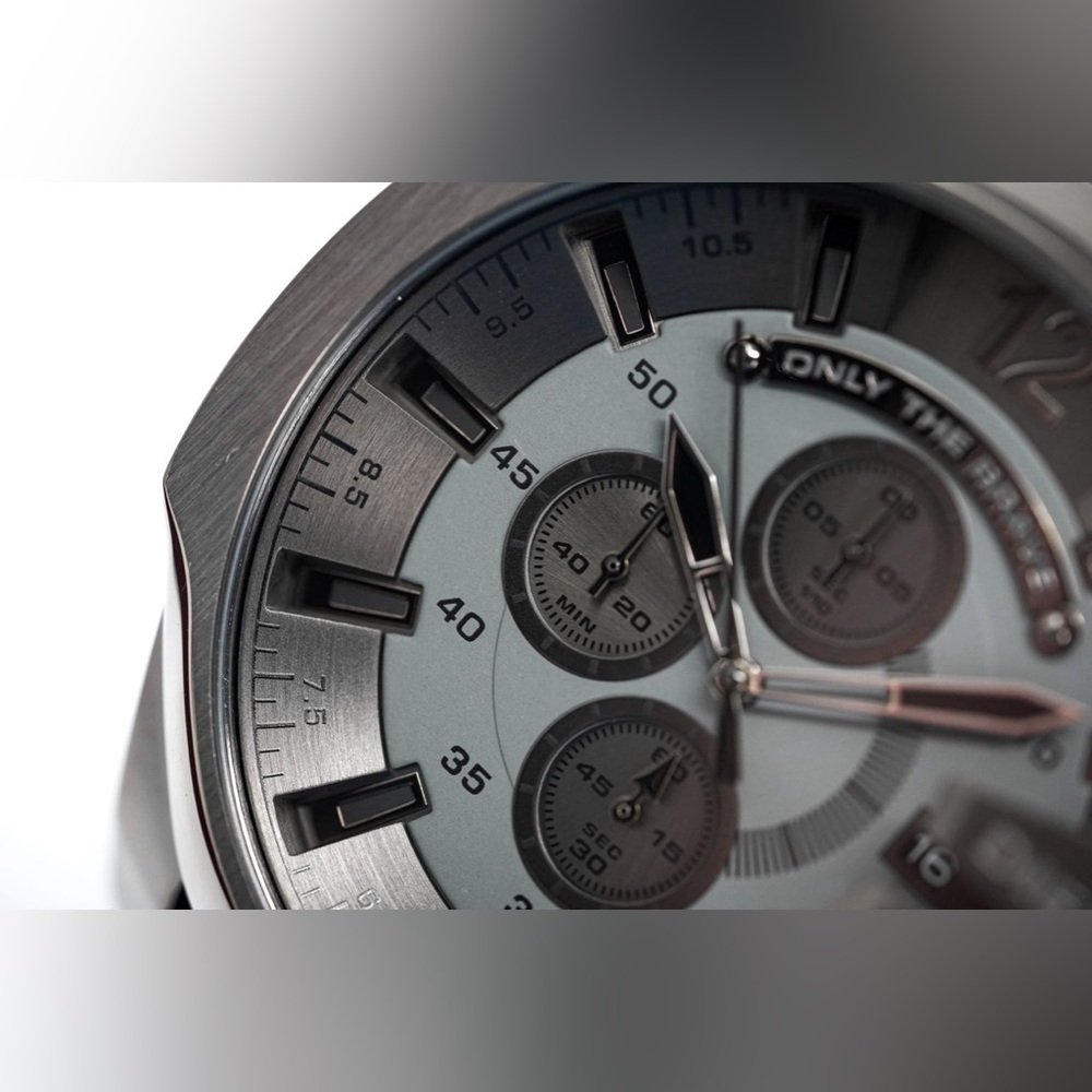 Diesel Mega Chief Chronograph Gunmetal Grey Dial Mens Watch DZ4282‎ - Picture 11 of 16